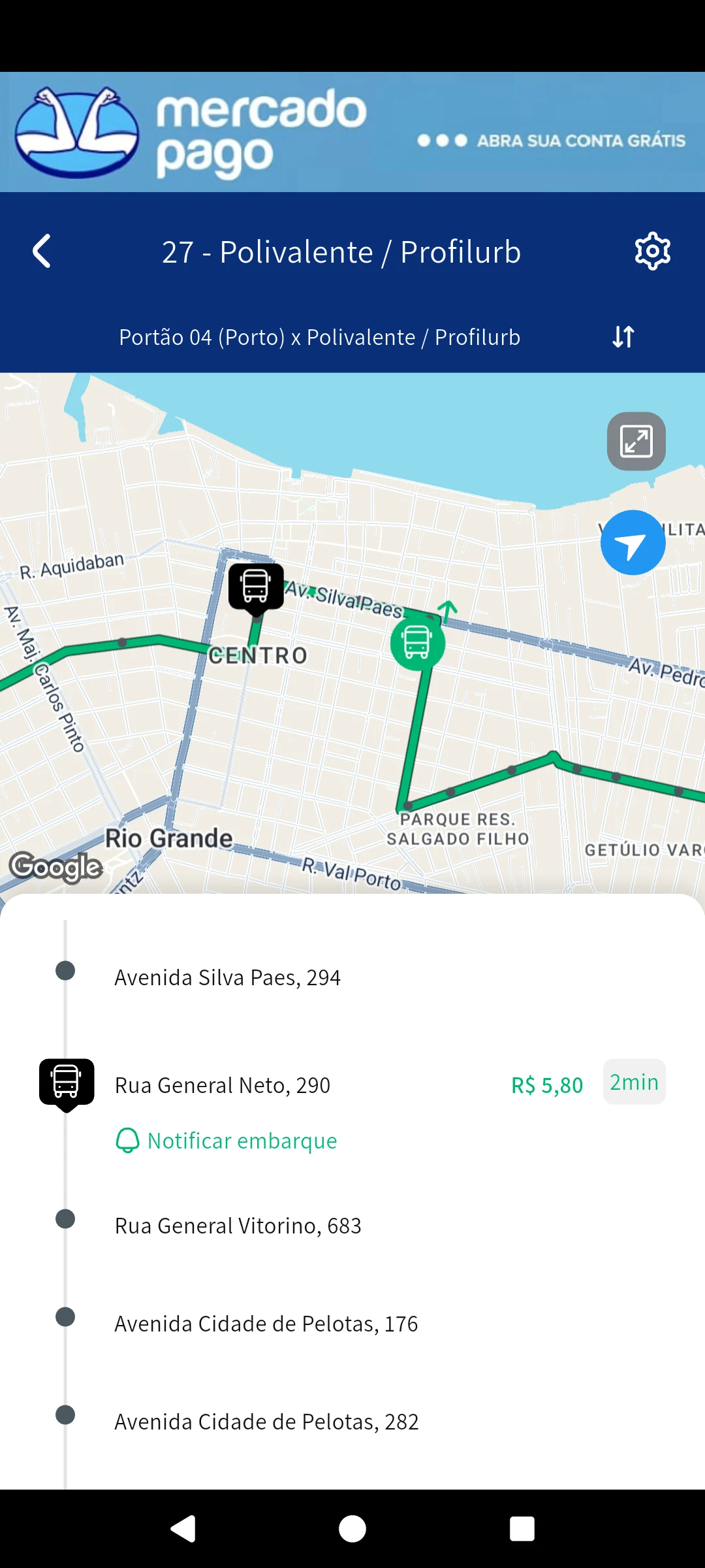 Cartão Rio Grande screenshot